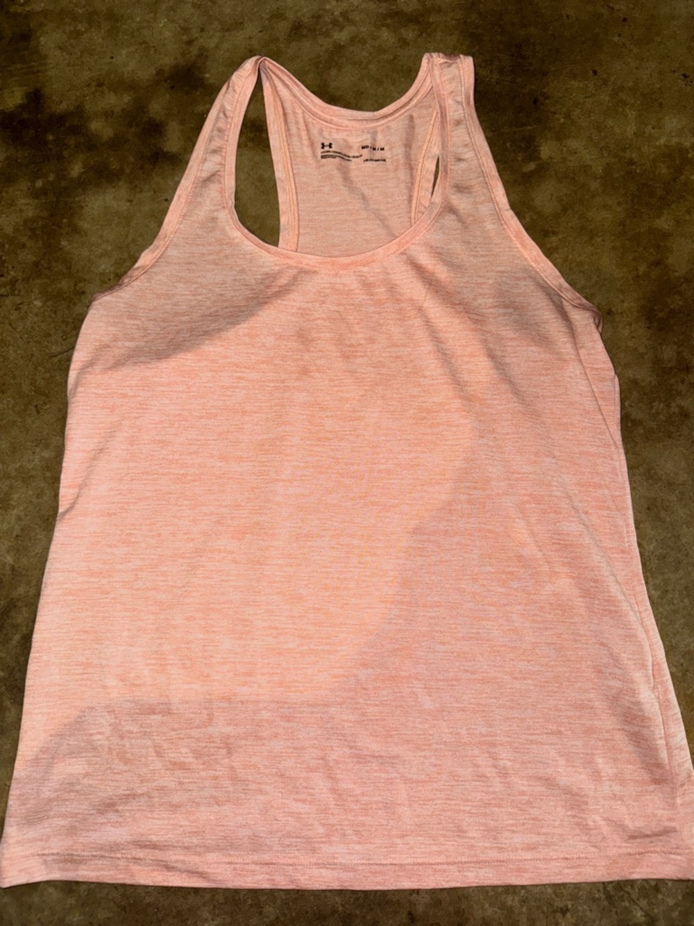 Under Armour Peach Heather Racerback Performance Tank